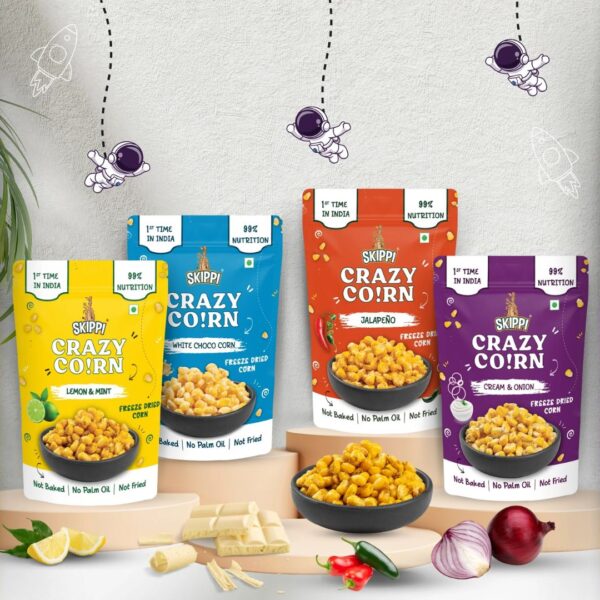 Skippi Launches ‘Crazy Corn’: Freeze-Dried Snacks with Nostalgic Flavors