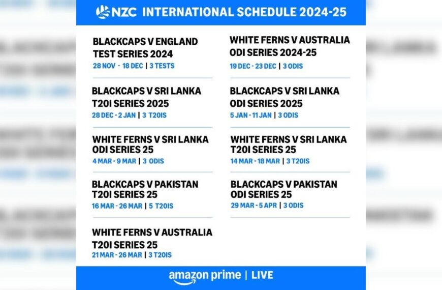 Prime Video to Stream Exciting NZ Cricket Season Live in India