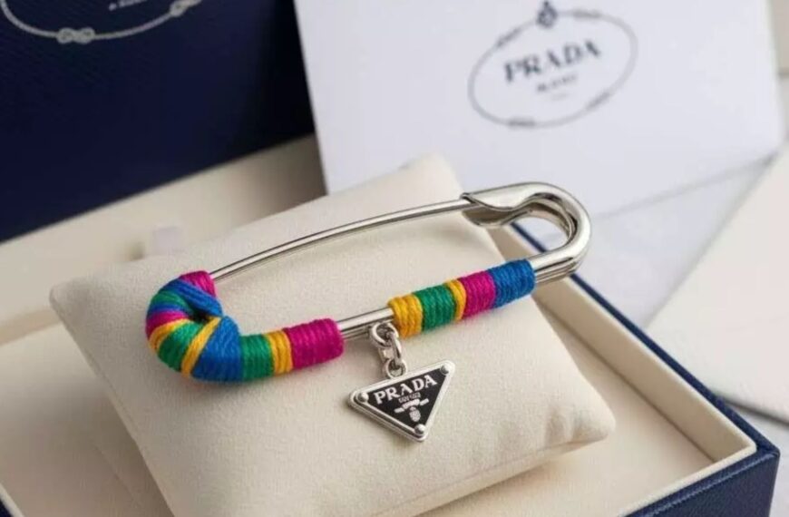Prada safety pin