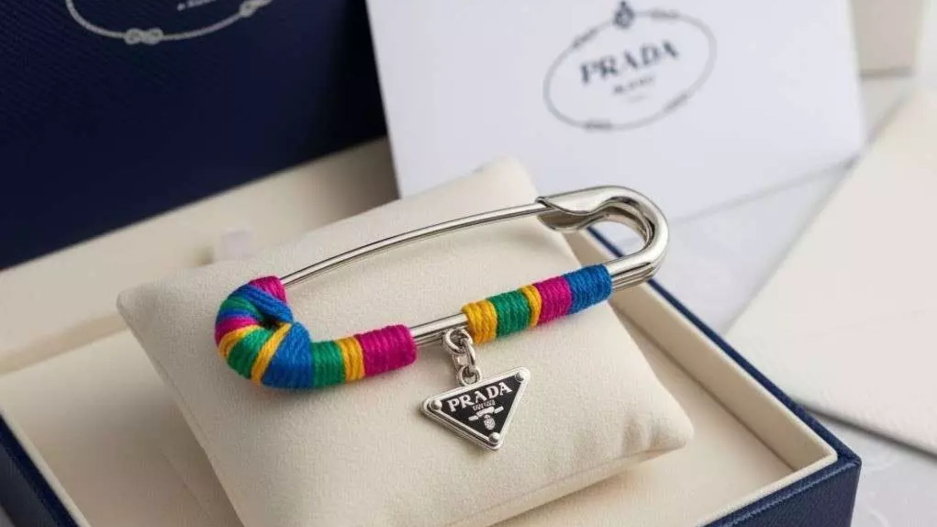Prada safety pin
