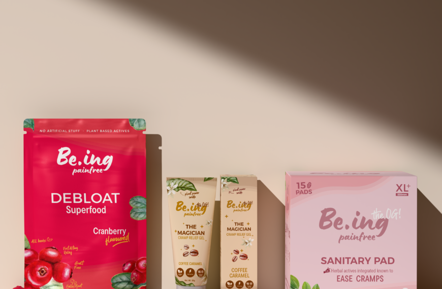 Be.ing Painfree launches first sanitary pads with built-in cramp relief