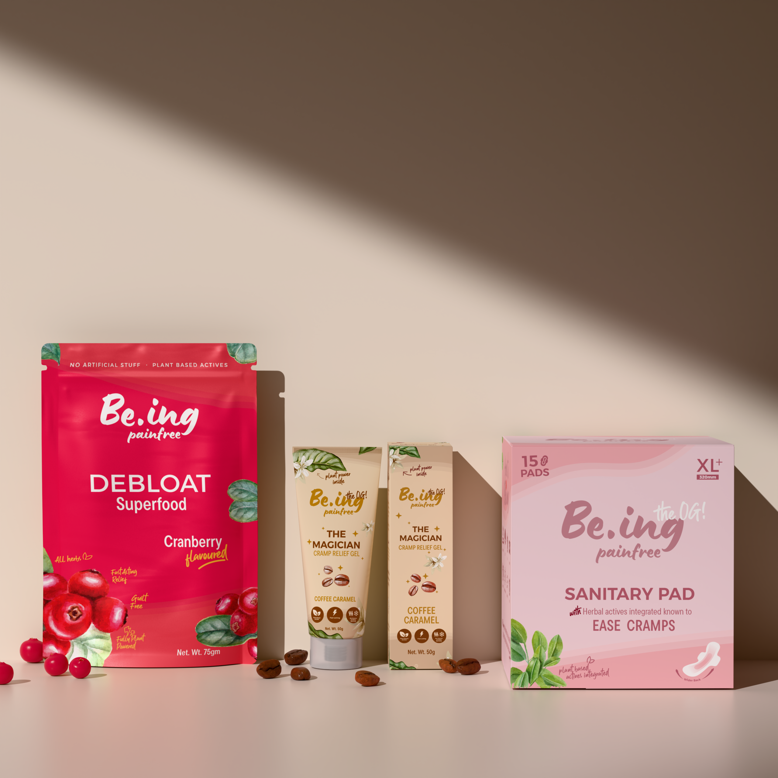 Be.ing Painfree launches first sanitary pads with built-in cramp relief