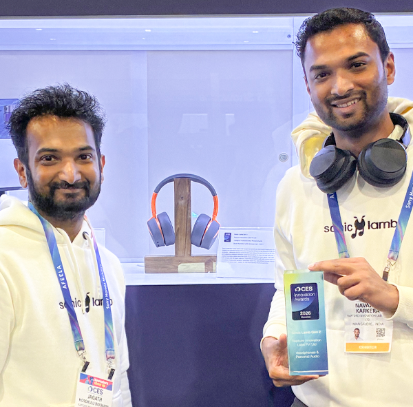Sonic Lamb Wins CES® 2026 Innovation Award for Headphones