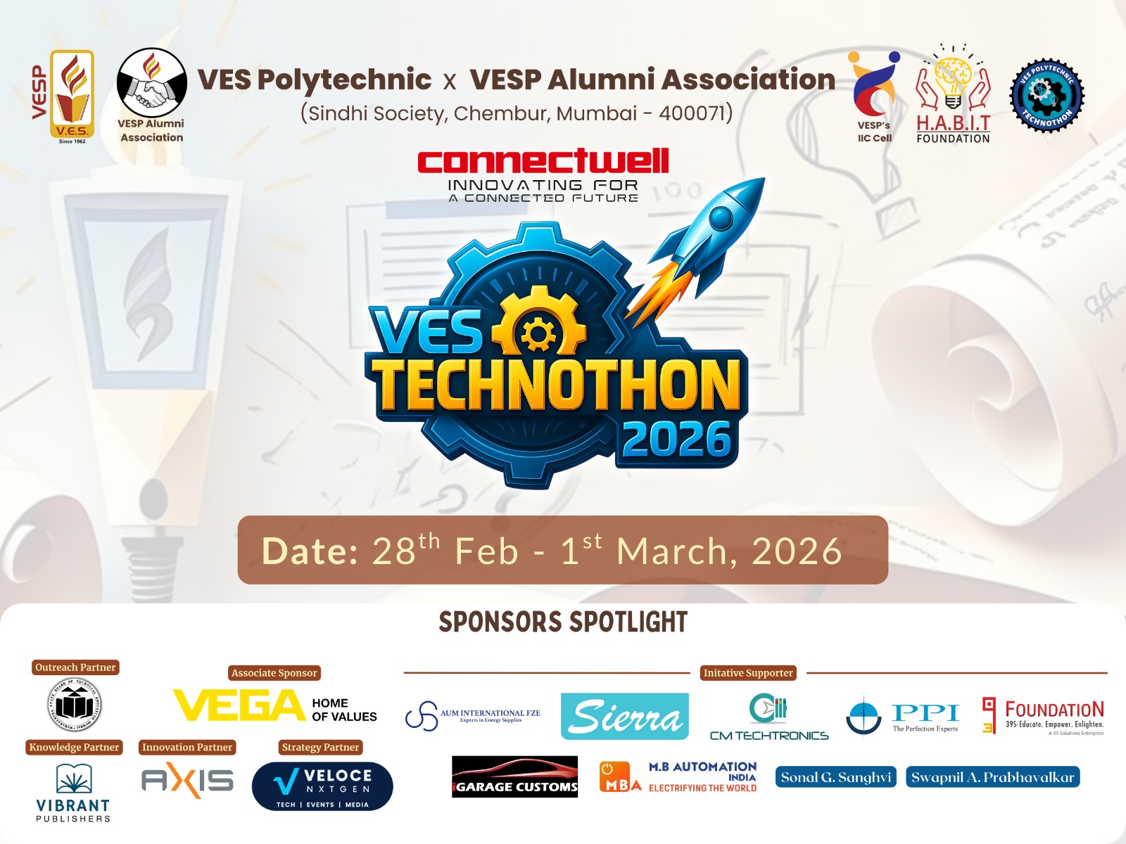 Vivekanand Education Society to Host 4th VES Technothon 2026