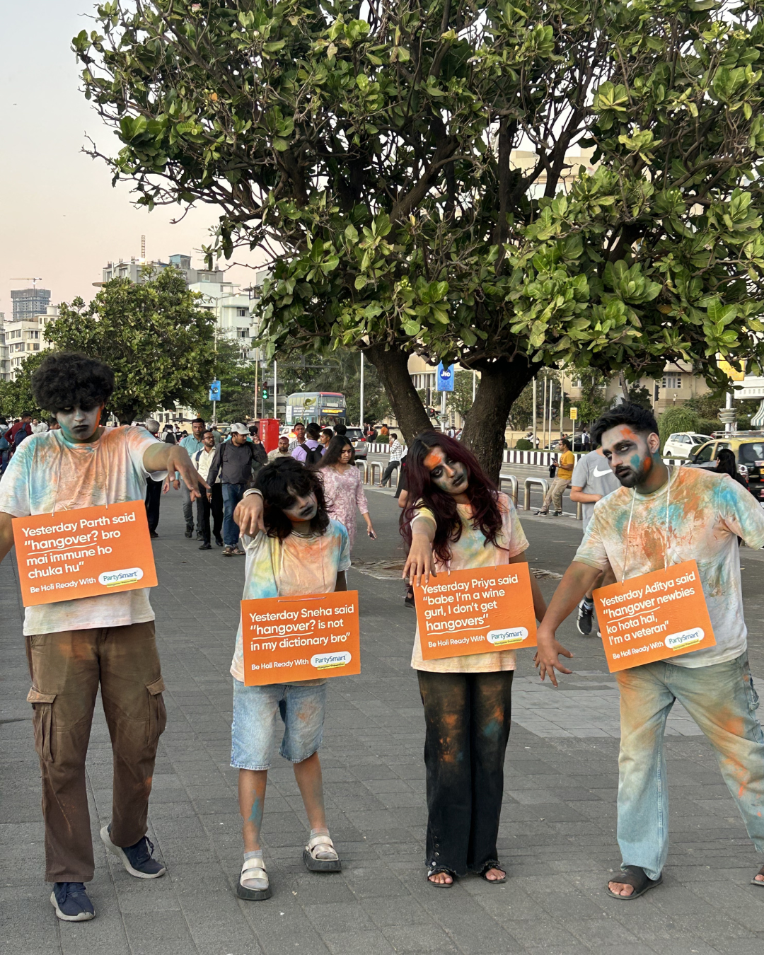 PartySmart Unleashes ‘Holi Zombies’ in Metros for Hangover Check