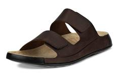 ECCO Cozmo leather slide sandals